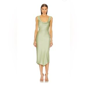Michael Costello x REVOLVE Kylen Midi Dress in Sage